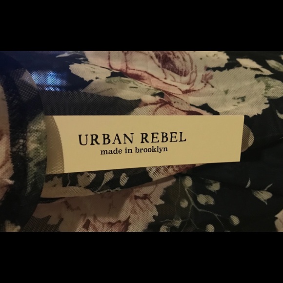Urban Rebel Floral Sheer Shirt - Picture 6 of 7